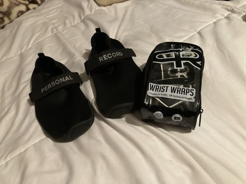 Customer photo review of Personal Record Deadlift Slippers- PR914 - Black/Grey