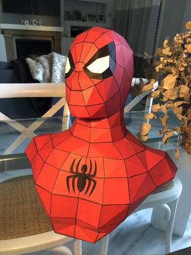 Customer photo review of Patrons Buste Spiderman (pdf)