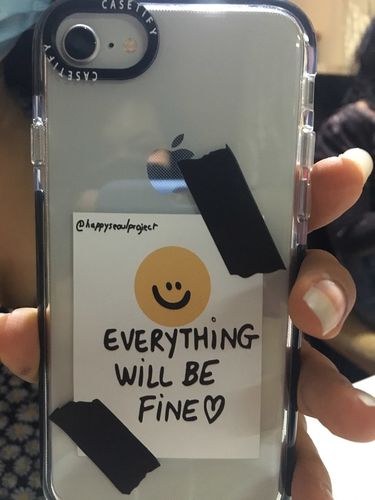 Customer photo review of Simple Ticket Label iPhone Case