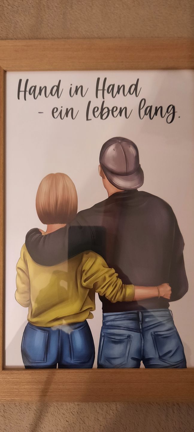 Customer photo review of Pärchen (Mann & Frau) - Personalisiertes Poster
