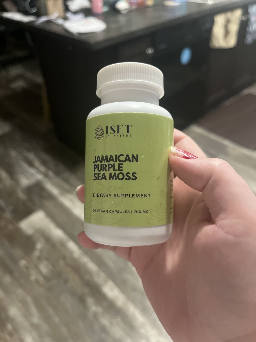Customer photo review of Jamaican Purple Sea Moss Capsules | 700 mg | 100% Pure | No Fillers | 60 Vegan Capsules