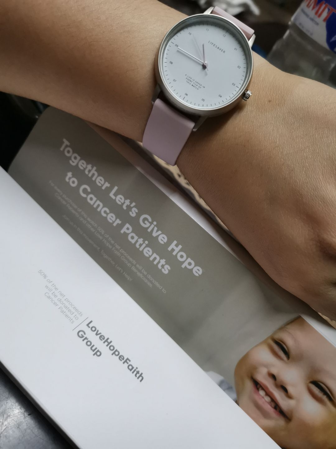 Customer photo review of Life Saver Watch 4.0 – Pink