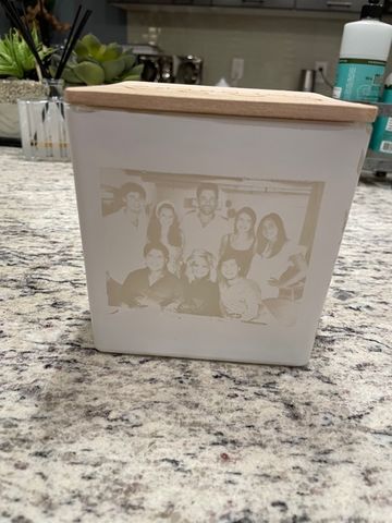 Customer photo review of COMPLETELY CUSTOM CANDLE