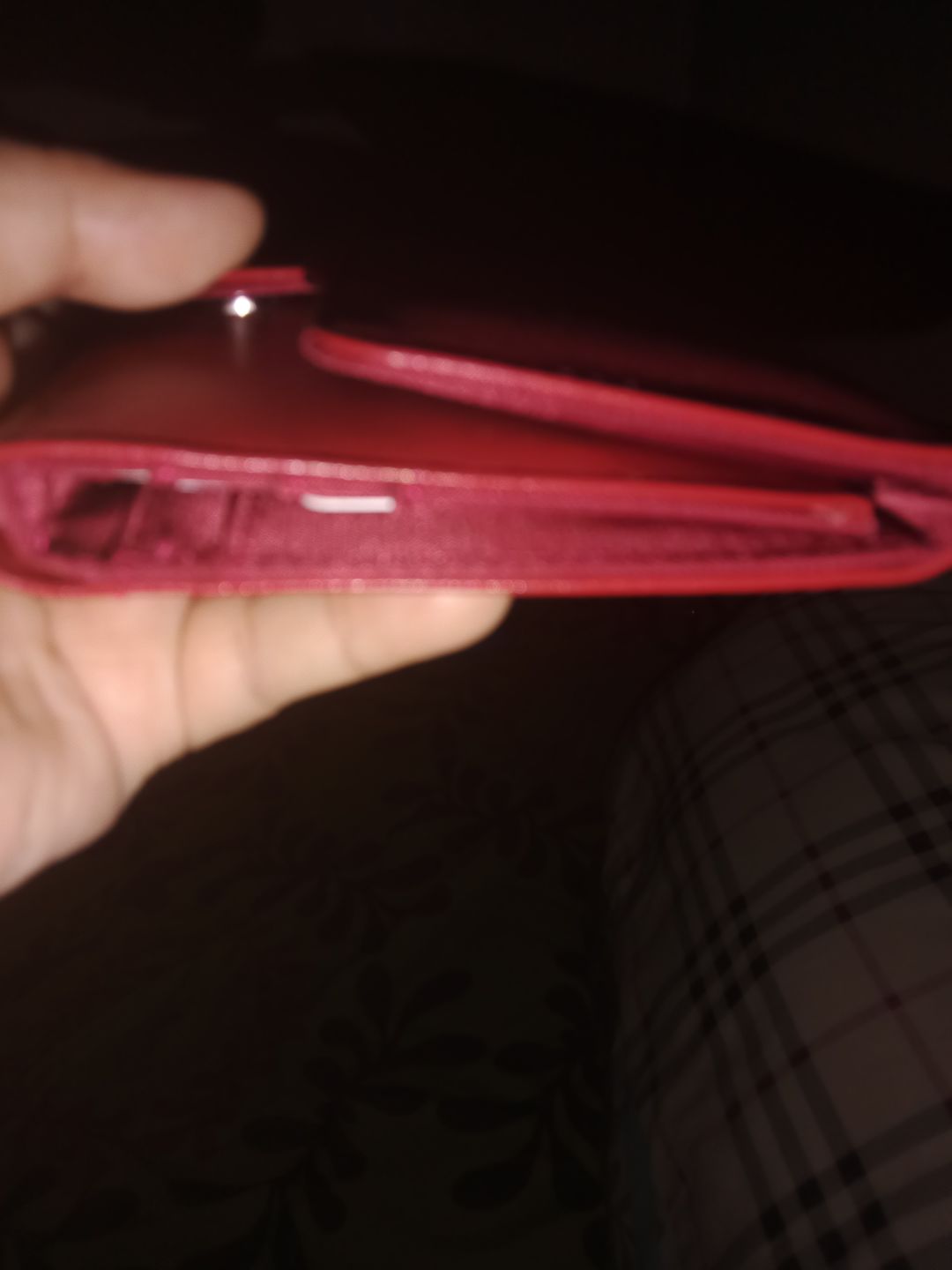 Customer photo review of Leather Trixie Cherry