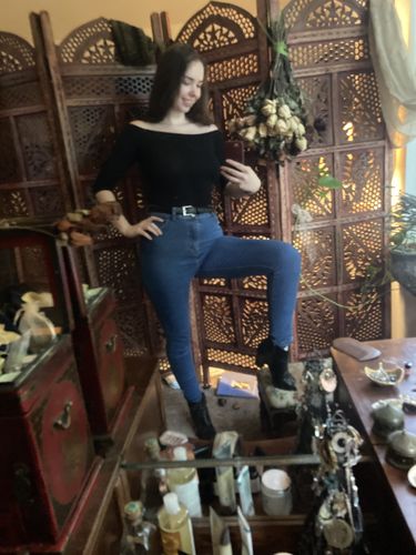 Customer photo review of Vera High Rise Skinny Jean #PerfectFit
