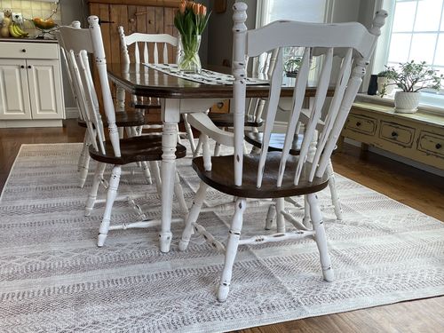 Customer photo review of Mojave Lines Desert Beige Rug