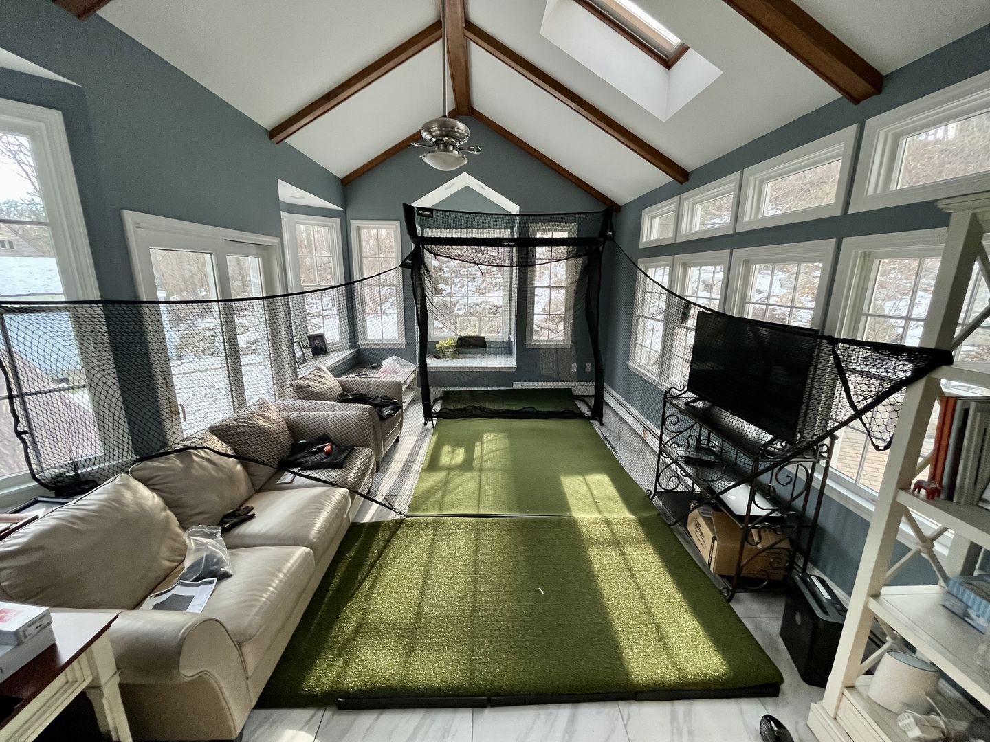 Customer photo review of The Net Return "No Fly Zone" Extension for Home Series Net