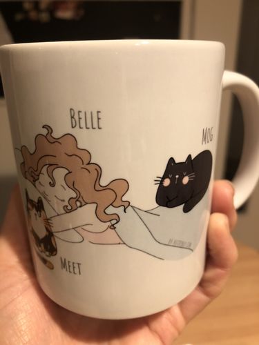 Customer photo review of Personalized Cat Mug