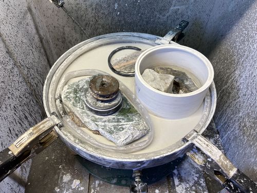 Customer photo review of Covington C-Brand Polishing Pads for Automatic Laps