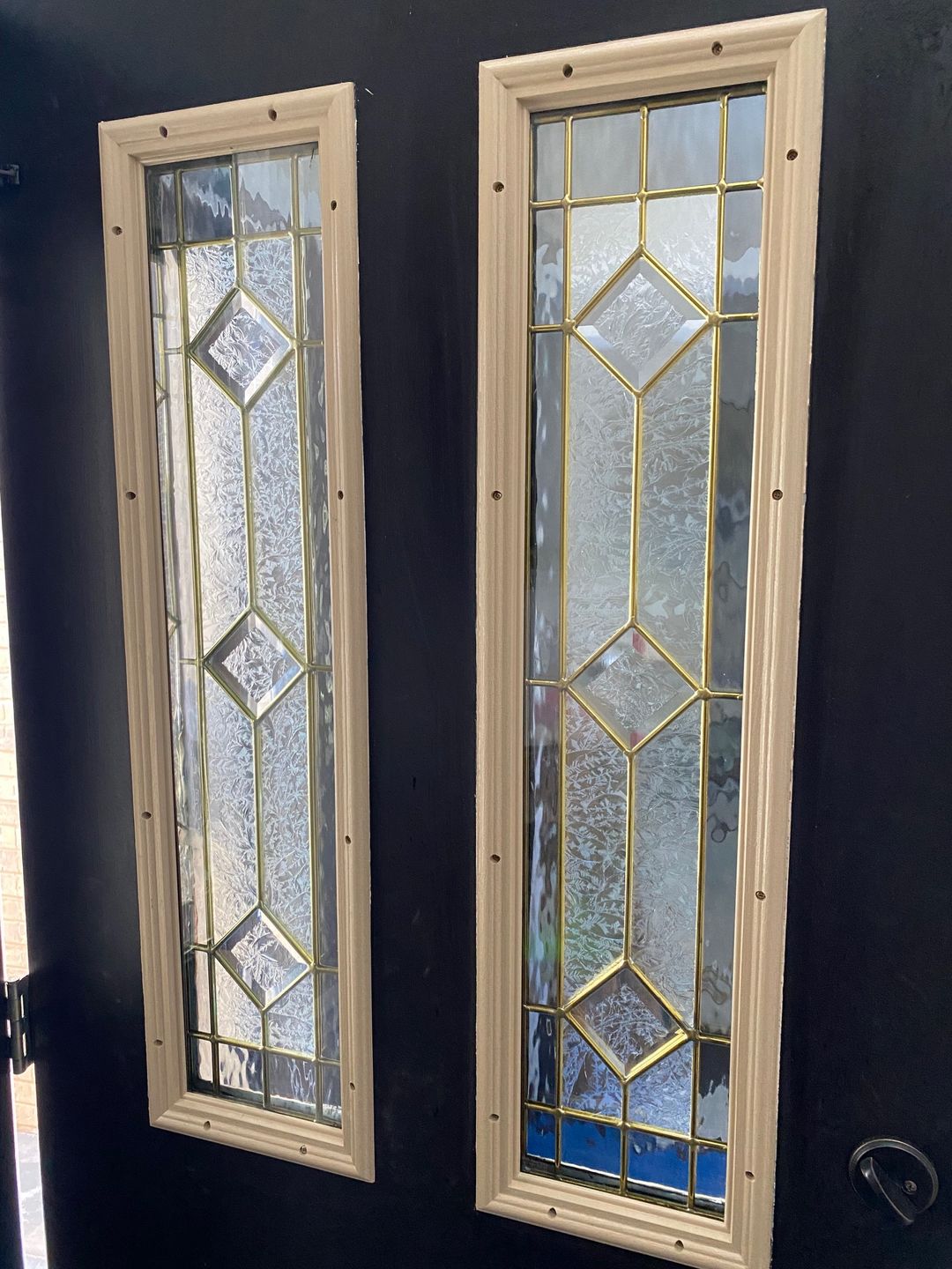 Customer photo review of Half Sidelite 10" x 38" Frame Kit