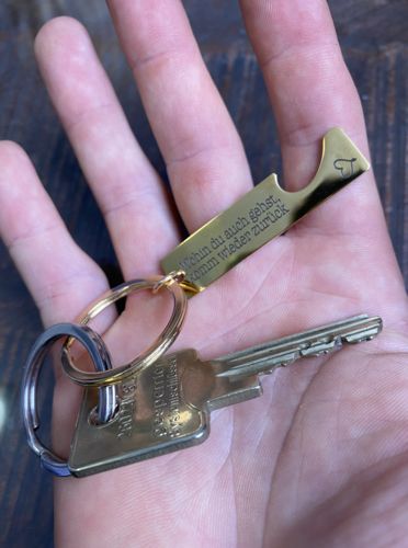 Customer photo review of Schlüsselanhänger mit Spruchkarte - An meinen Lieblingsmensch