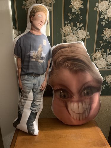 Customer photo review of Create A Custom Face Pillow
