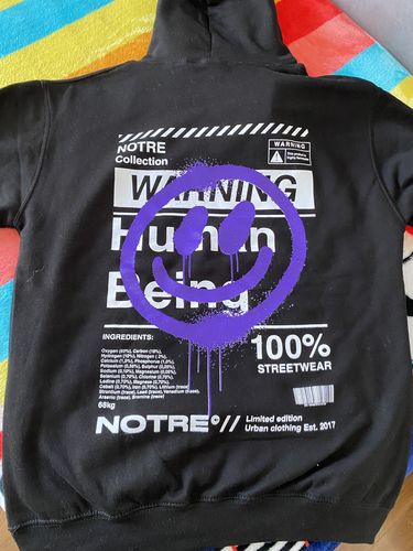 Customer photo review of Felpa Hoodie Notre Human Being