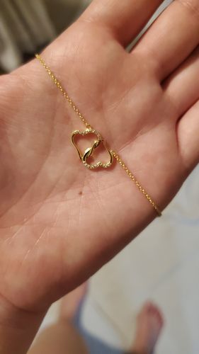 Customer photo review of Collier Or Jaune 10 carats & diamants - Édition Limitée