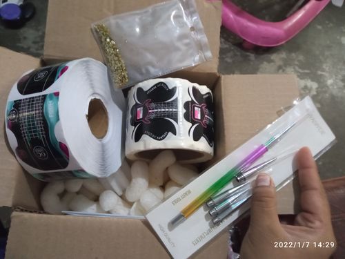Customer photo review of Formas Negra 250 pzas Fantasy Nails