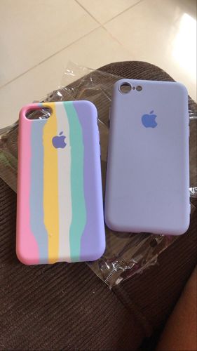 Customer photo review of iPhone Silicone Case (Rainbow Design)