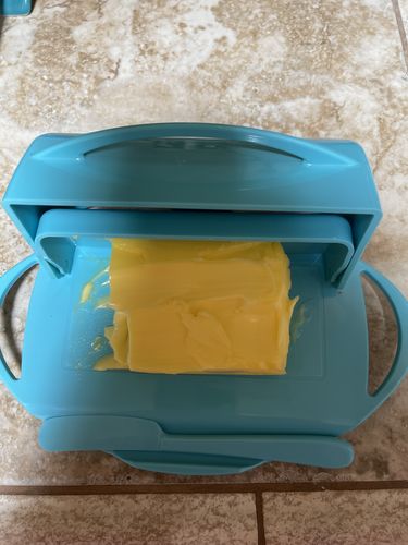 Customer photo review of Butterie - Aqua Butter Dish