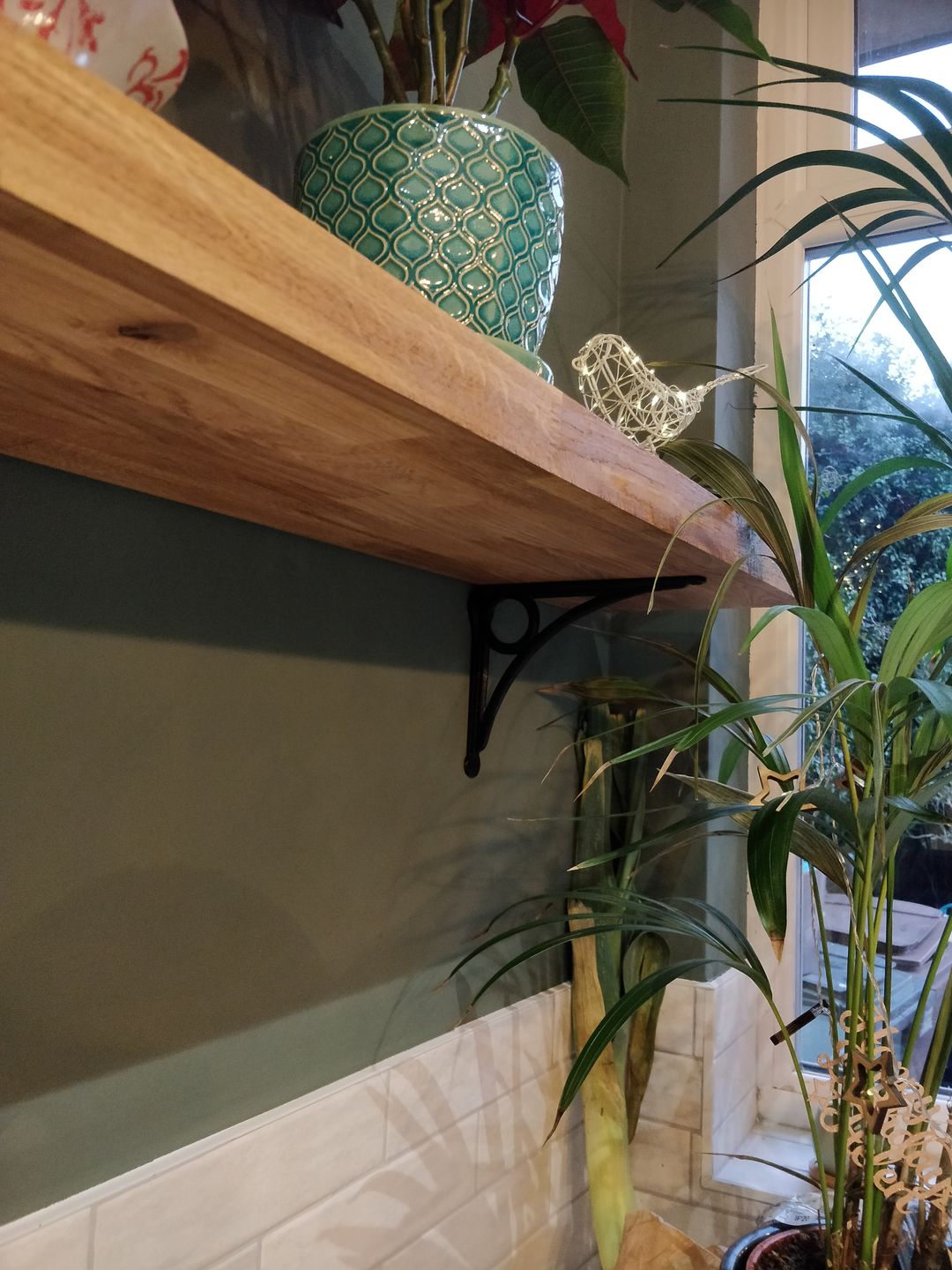 Customer photo review of 8 Inch Circle Cast Iron Shelf Bracket