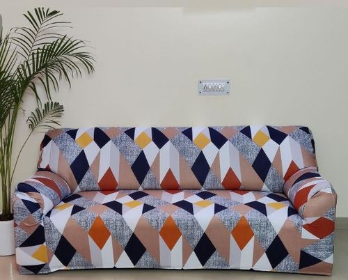 Customer photo review of Sofa Cover Maker's-Multi-Check Sofa Cover