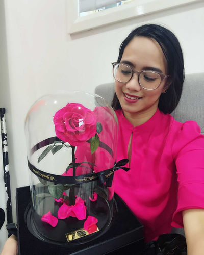 Customer photo review of Hot Pink Lasting Belle