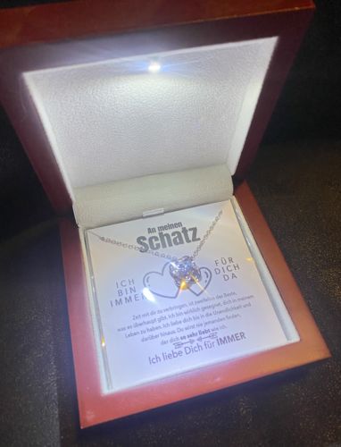 Customer photo review of 14k Weißgold Halskette - An meinen Schatz - Das Beste