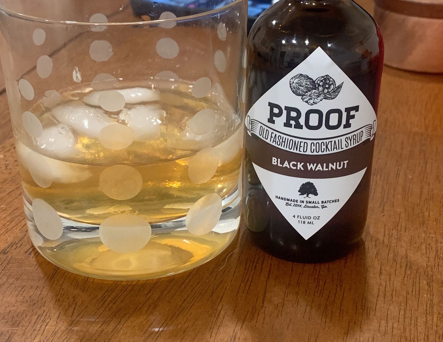 Customer photo review of Old Fashioned Cocktail Syrup Mini Set