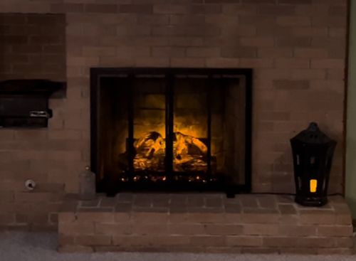 Customer photo review of Modern Flames 26'' Sunset Charred Oak Electric Log Insert - No Heat