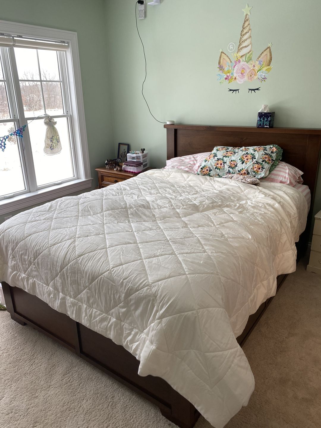Customer photo review of Wool Comforter, Queen