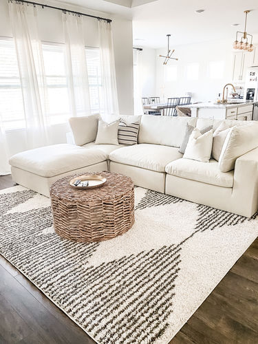Customer photo review of SKY LINEN DELUXE PLUSH MODULAR 4 PIECE SECTIONAL
