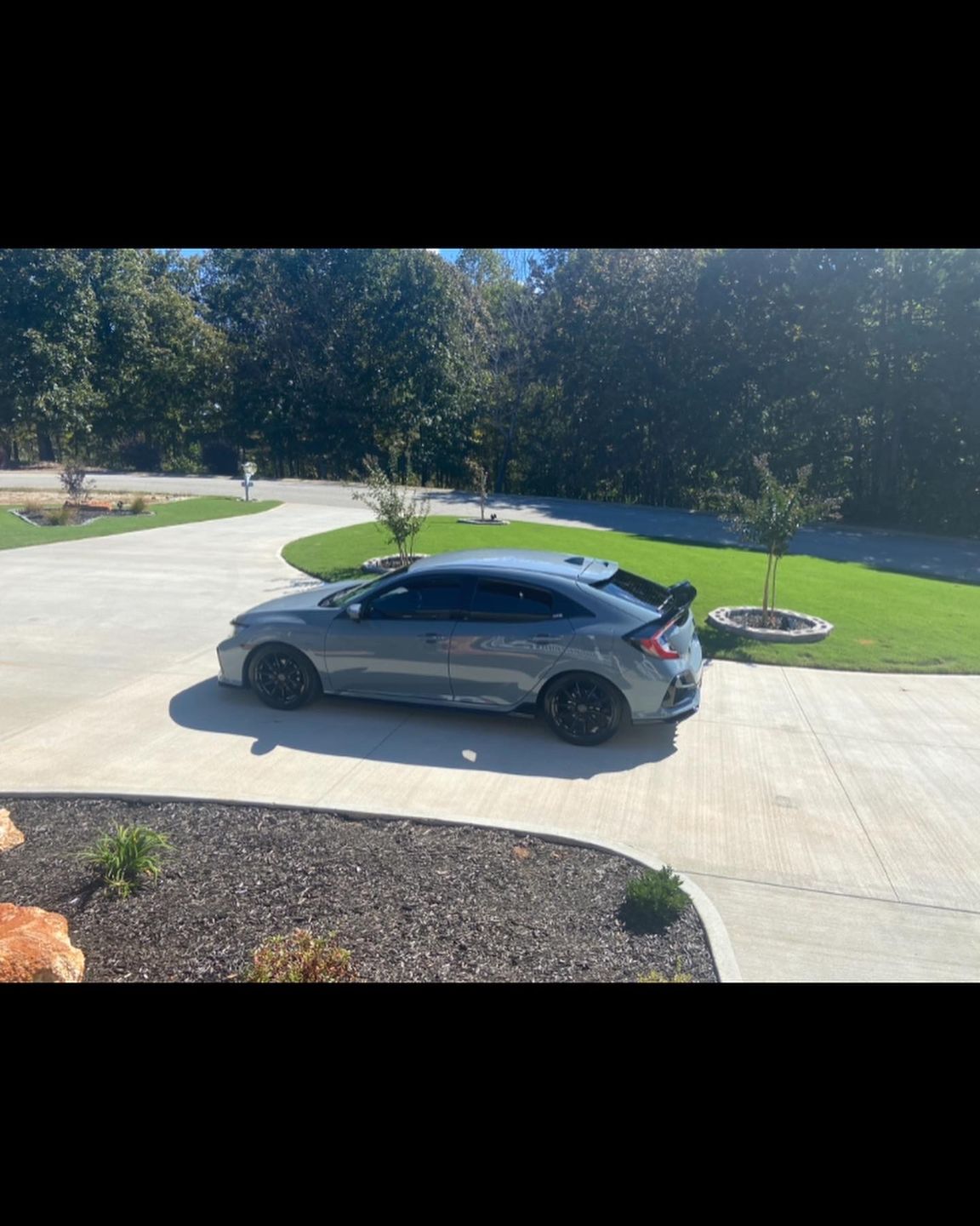 Customer photo review of Rear Spoiler Wing - Glossy Black for 2017-2020 Honda Civic Hatchback