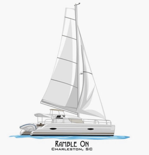 Customer photo review of Dri-Fit Custom Boat Shirts (Front & Back)