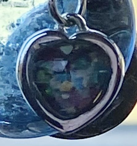 Customer photo review of Dainty Heart Cremation Pendant