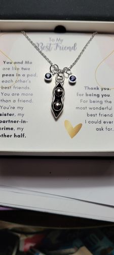Customer photo review of To My Best Friend, Like Two Peas In A Pod - Necklace (BF2)