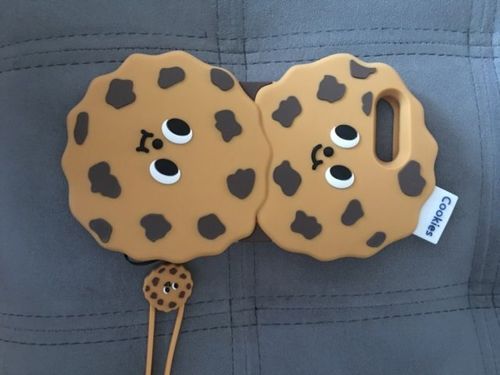 Customer photo review of Funny Cookies Silicone iPhone Case