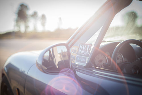 Customer photo review of Race The Manuals | Sticker