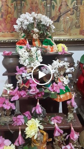 Customer video review of Wooden 3 Step Deity Stand / Pooja Stand