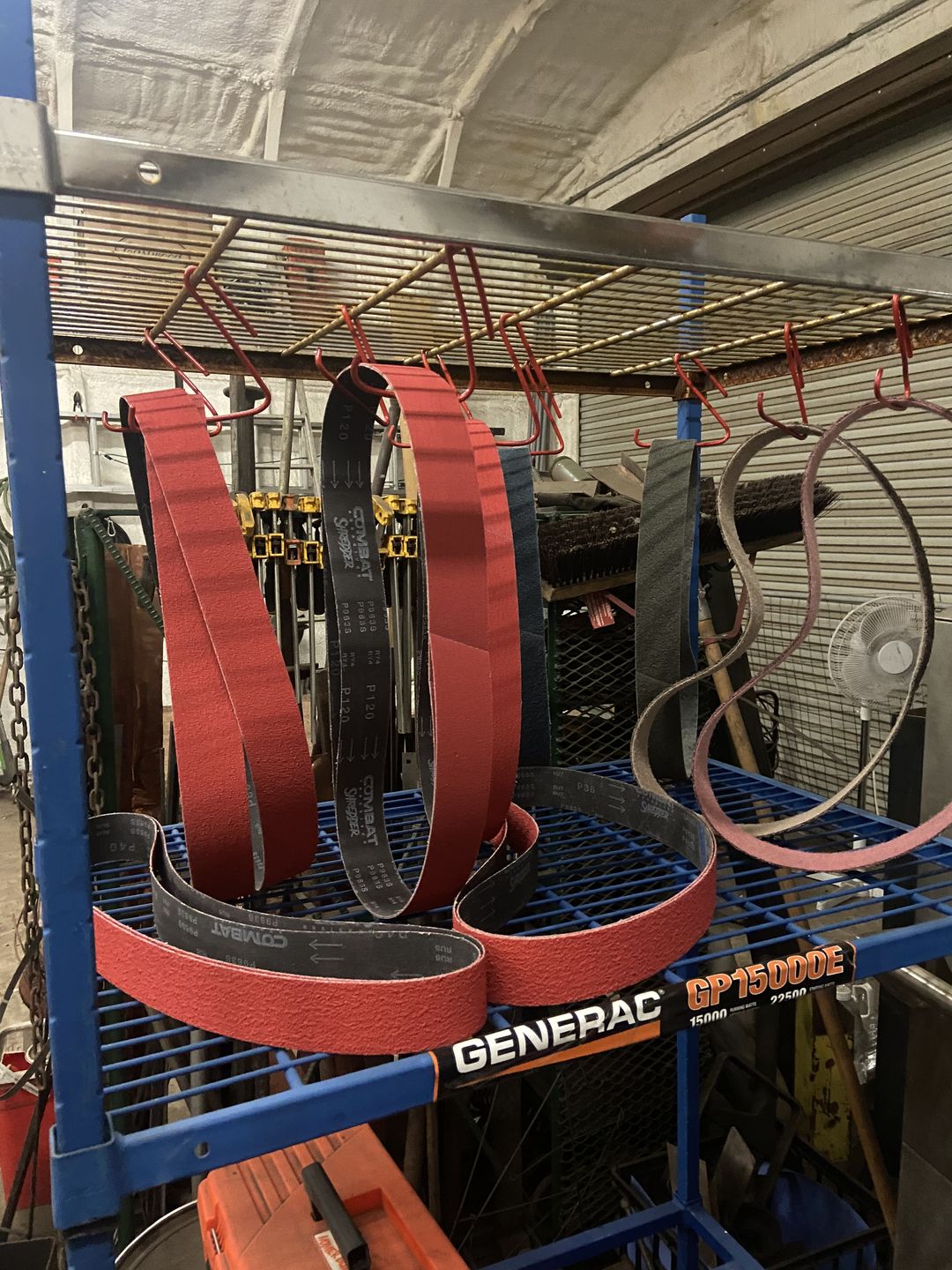 Customer photo review of 2" x 48" Sanding Belts for Stock Removal