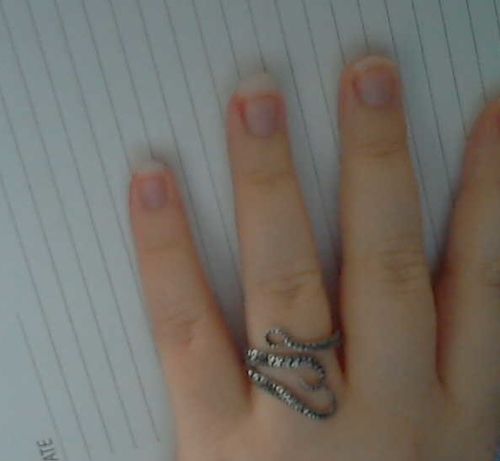 Customer photo review of Stainless Steel Octopus Ring