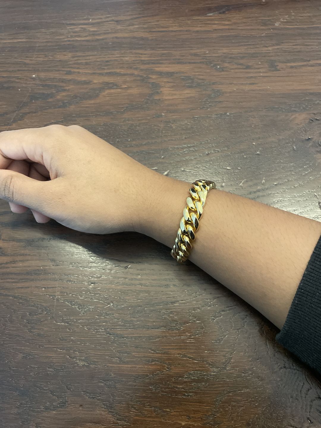 Customer photo review of CLEAN CUBANA. - 12MM 18K GOLD