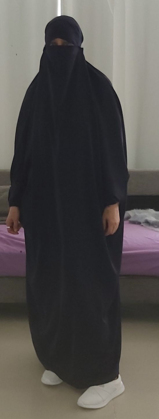 Customer photo review of Maryam Navy Jilbab