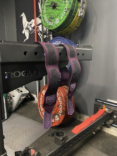 Customer photo review of Personal Record Heavy Duty Premium Elbow Wraps PR903 - Purple