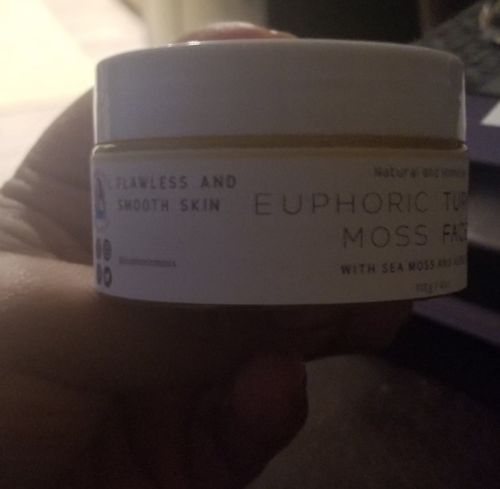 Customer photo review of Sea Moss Turmeric Face Mask