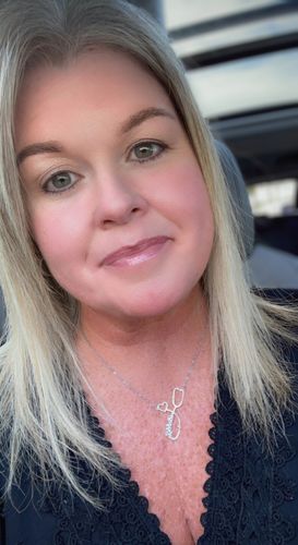 Customer photo review of Stethoscope Name Necklace EKG