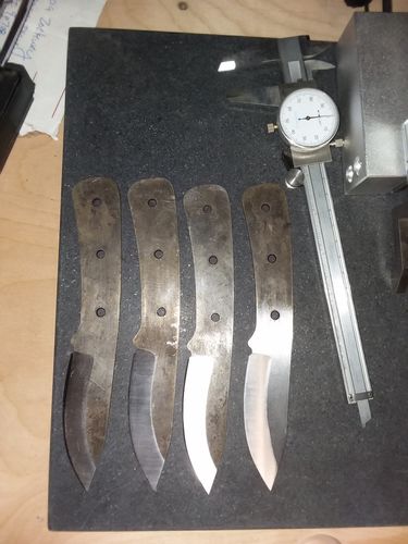 Customer photo review of 2 X 72 Inch Knife Makers Sanding Belts Assortment