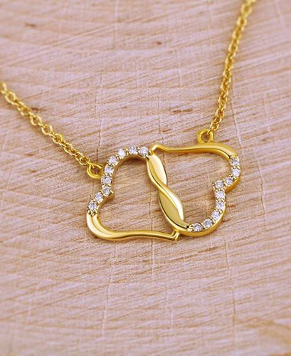 Customer photo review of Collier Or Jaune 10 carats & diamants - Édition Limitée