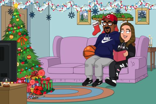 Customer photo review of Family Guy Style Custom Portrait
