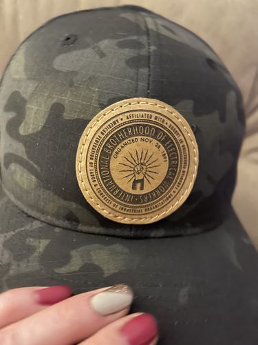Customer photo review of 862 Richardson Leather Patch Hat