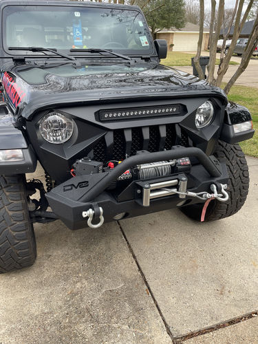 Customer photo review of Demon Grille w/ LED Off-Road Lights for 18-21 Jeep Wrangler JL & Gladiator JT