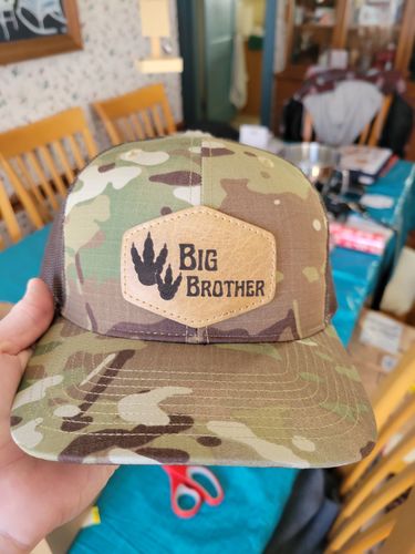Customer photo review of 862 Richardson Leather Patch Hat