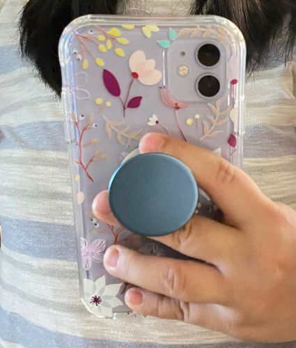 Customer photo review of Colorful Flower iPhone Case